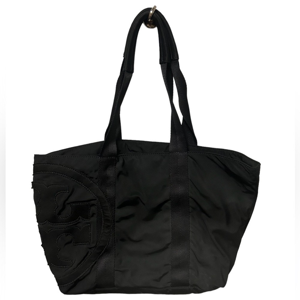 Tory Burch
Penn Nylon Mid-Zip Tote Bag, Black